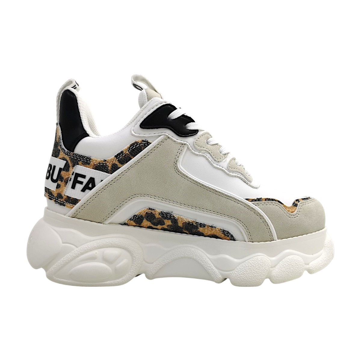 Buffalo 1636680 Weiß white/beige/leo Buffalo 1636680 Weiß white/beige/leo