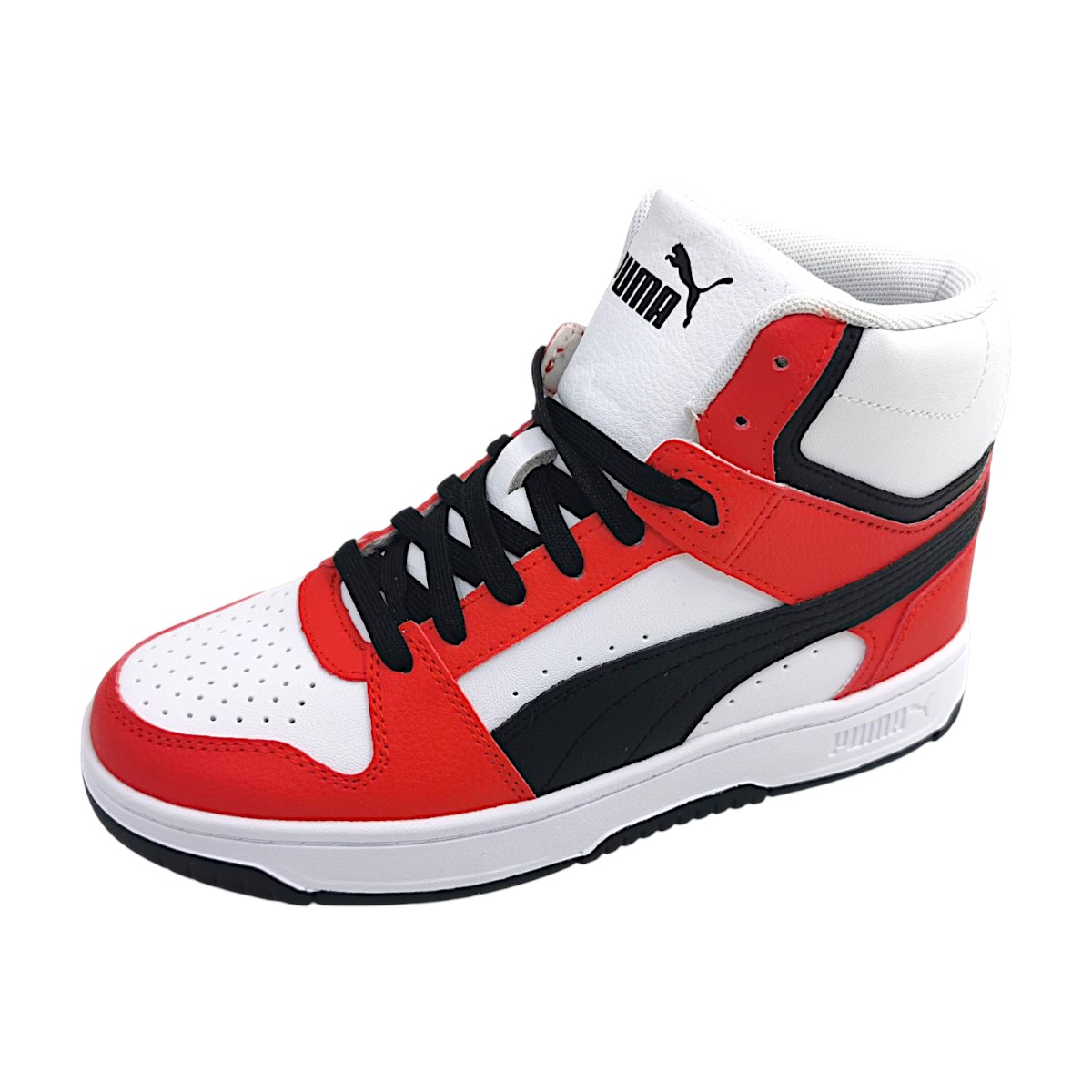 Puma Rebound Slam Mid Jr. 408800-04 Weiß red/black/white 04